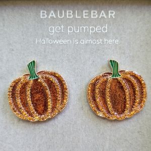 BaubleBar Pumpkin "Get Pumped" Halloween Earrings